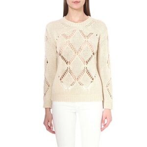 Sandro Cream Sweater